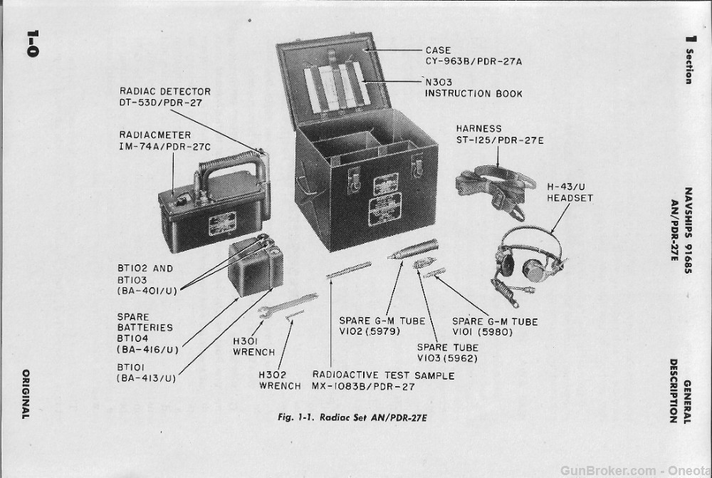 Radiation Detector US Navy Radiac Set AN/PDR-27E  With Case-img-8