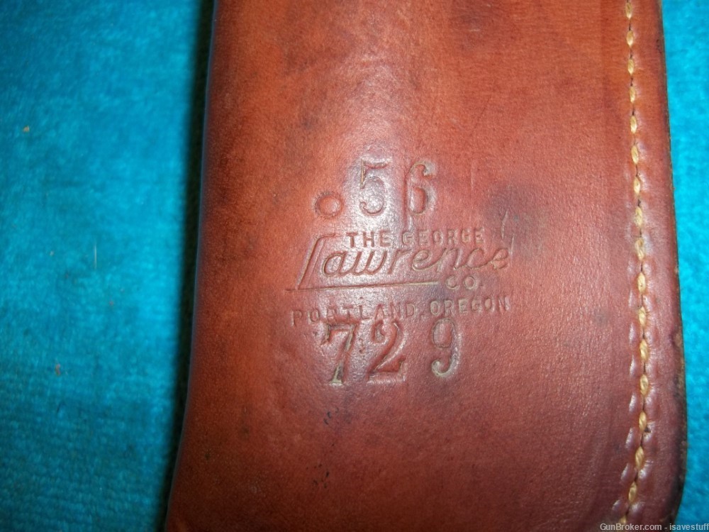 Vintage George Lawrence R/H Leather Holster Thompson Contender 10" barrel-img-8