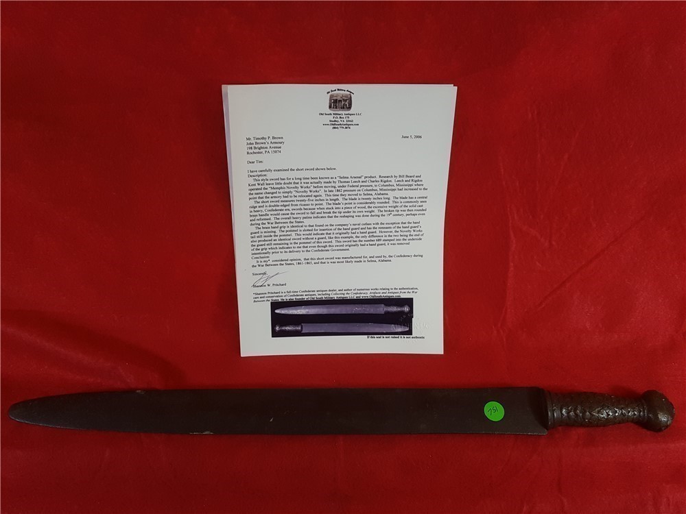 Confederate Selma Arsenal Short Sword-img-0