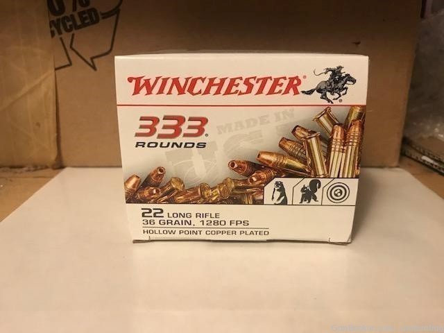 Winchester 22LR333HP 22LR 36gr HP 1332 Rounds-img-0