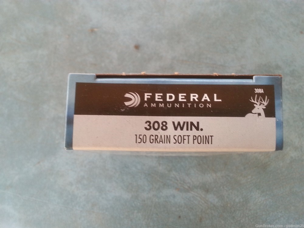 Federal .308 Win 150 grain Soft Point Ammunition-img-0