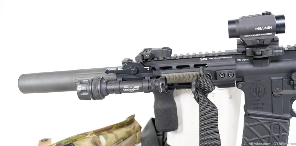 PWS MK1 SBR .223 Wylde with AAC 762 SDN-6, SureFire Scout, Holsun HS503-img-12