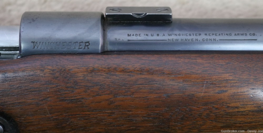 Scarce Pre-War Winchester Model 52 Heavy Barrel Target Rifle 22LR 1936 28" -img-11