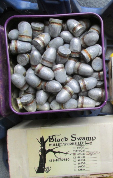 Swaged and Cast 526 45 Caliber .452 Diam Bullets-img-2