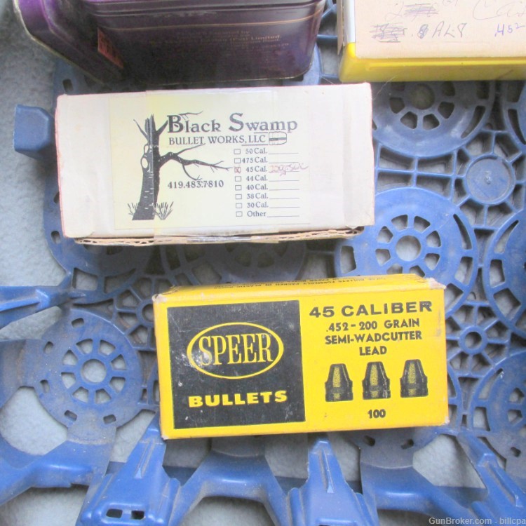 Swaged and Cast 526 45 Caliber .452 Diam Bullets-img-1