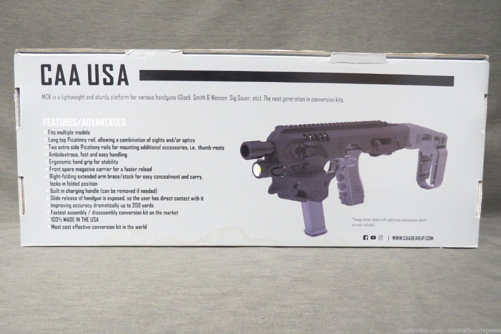 CAA Micro Conversion Kit Glock Pistols MCK 2.0 Gen 2 w/ light & sling kit-img-11