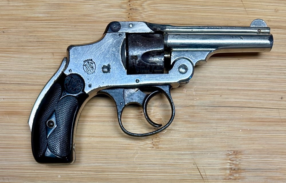 Smith and Wesson Safety Hammerless. Top Break Revolver. Lemon Squeezer.-img-7