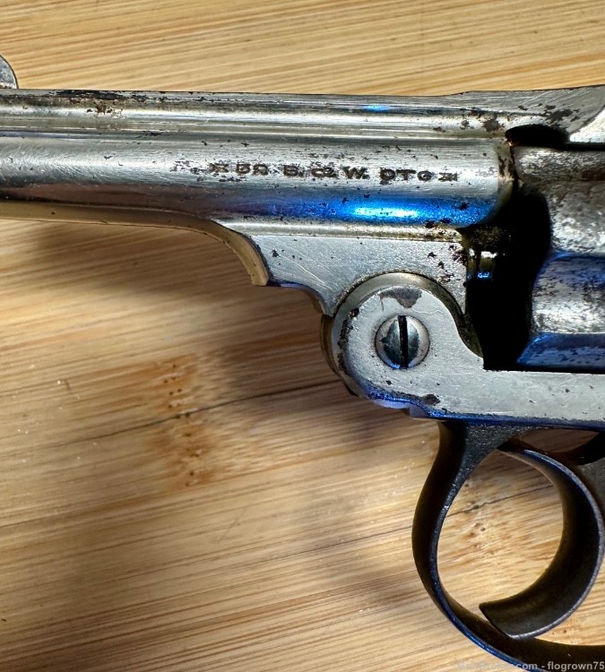 Smith and Wesson Safety Hammerless. Top Break Revolver. Lemon Squeezer.-img-10