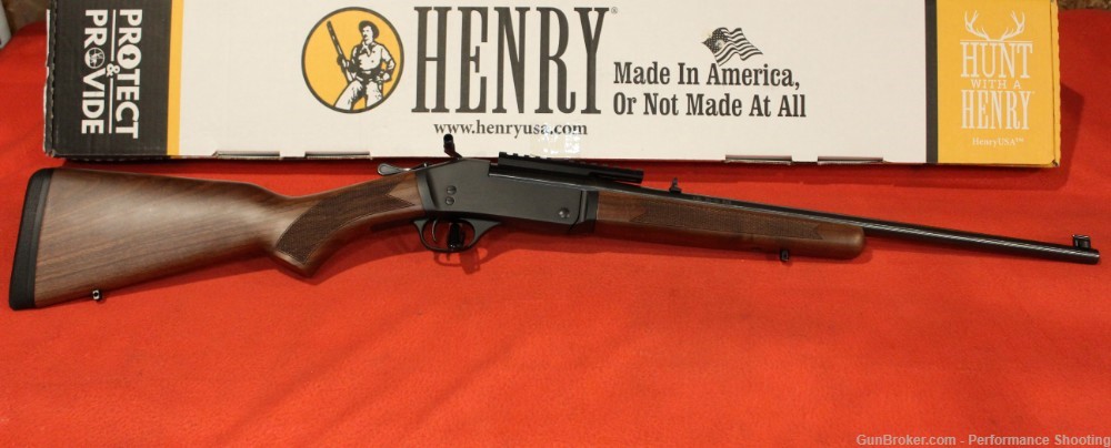 Henry H0015-3030 Single Shot 30-30 Win 22" Blued Steel-img-0
