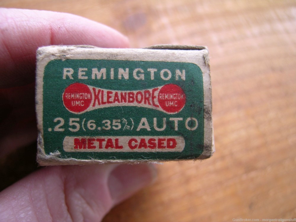 Vintage Remington Dog Bone Full 50rd Box .25 Auto/6.35mm Ammo 25acp-img-4