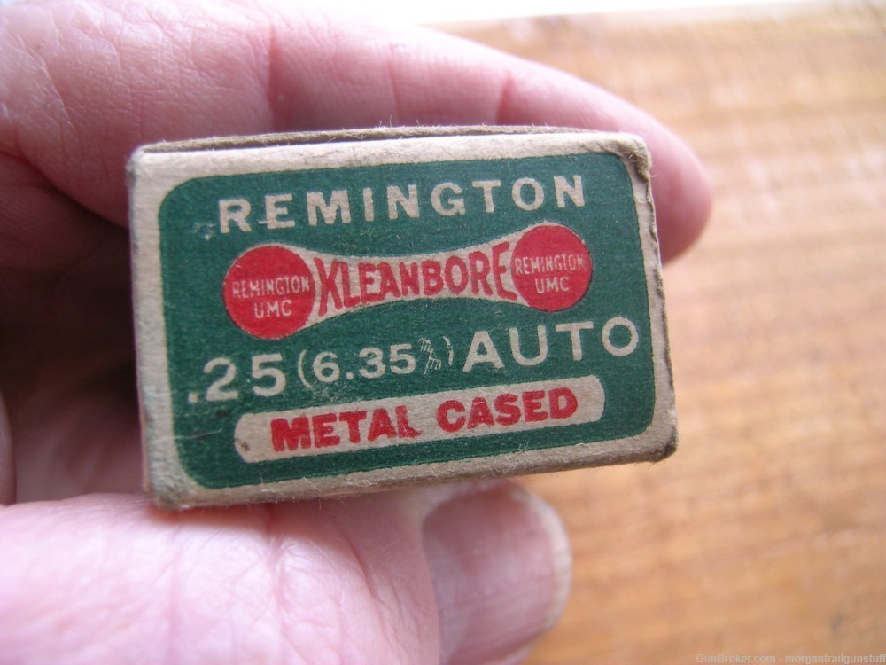 Vintage Remington Dog Bone Full 50rd Box .25 Auto/6.35mm Ammo 25acp-img-6