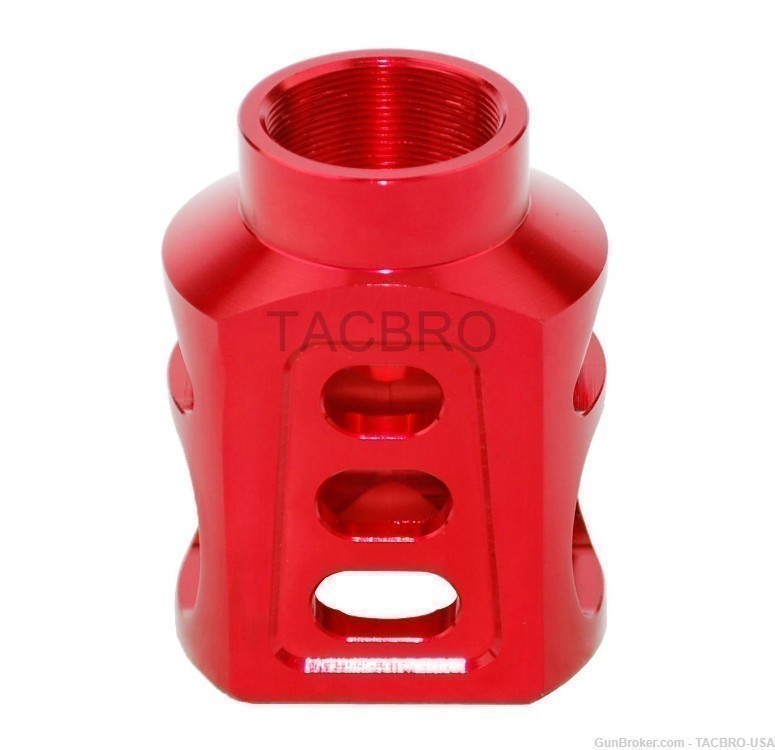 TACBRO Red Aluminum 15/16"x32 Thread Pitch Muzzle Brake For Kel-tec KSG-img-4