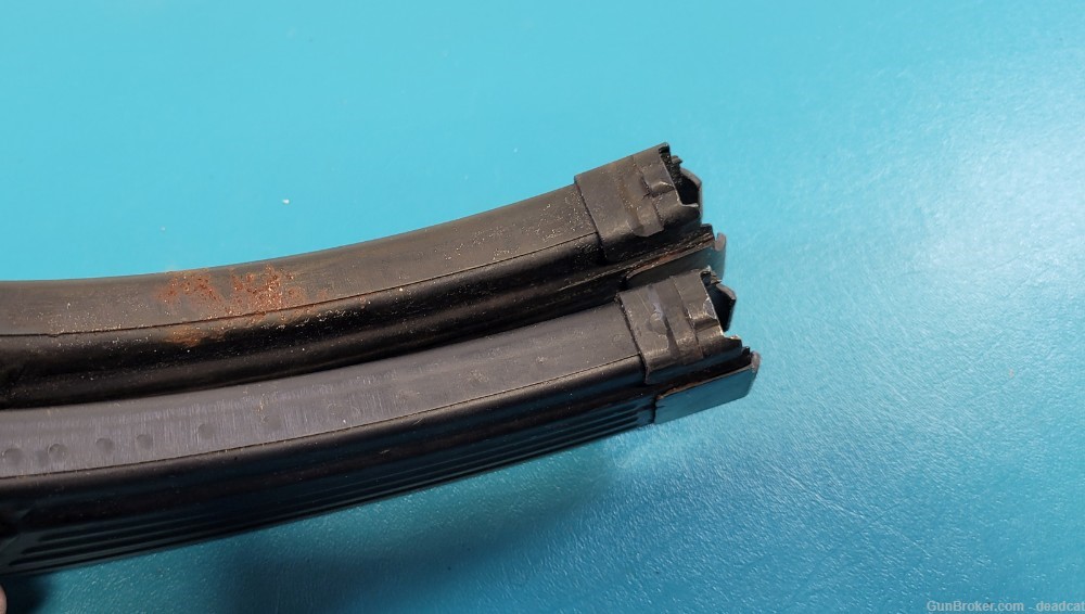 Vintage Polish Two AK-47 Rifle Magazines Steel Mags with Carry Case Pouch-img-3