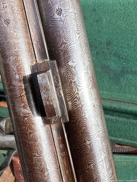 J. Clarke Underlever SxS 12ga English Cased Hammer Gun-img-33