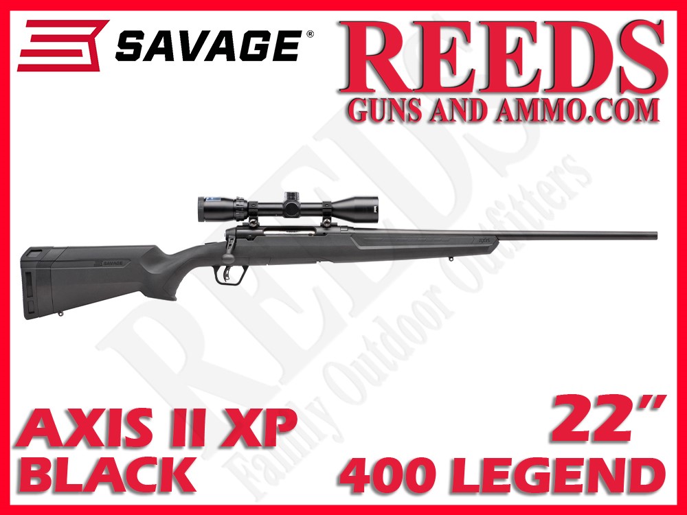 Savage Axis II XP Bushnell 3-9x40 Black 400 Legend 22in 58127-img-0