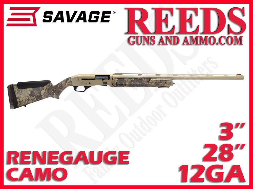 Savage Renegauge Prairie Camo Desert Sand 12 Ga 3in 28in 57776-img-0