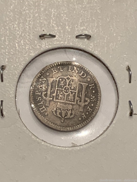 1783 Spanish half real, silver -img-2
