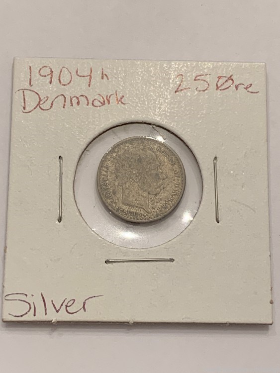 1904h Denmark 25 Øre, silver -img-0