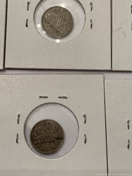 1891 - 1918 Canada 5 cent and 10 cent - 7 coins, silver -img-7