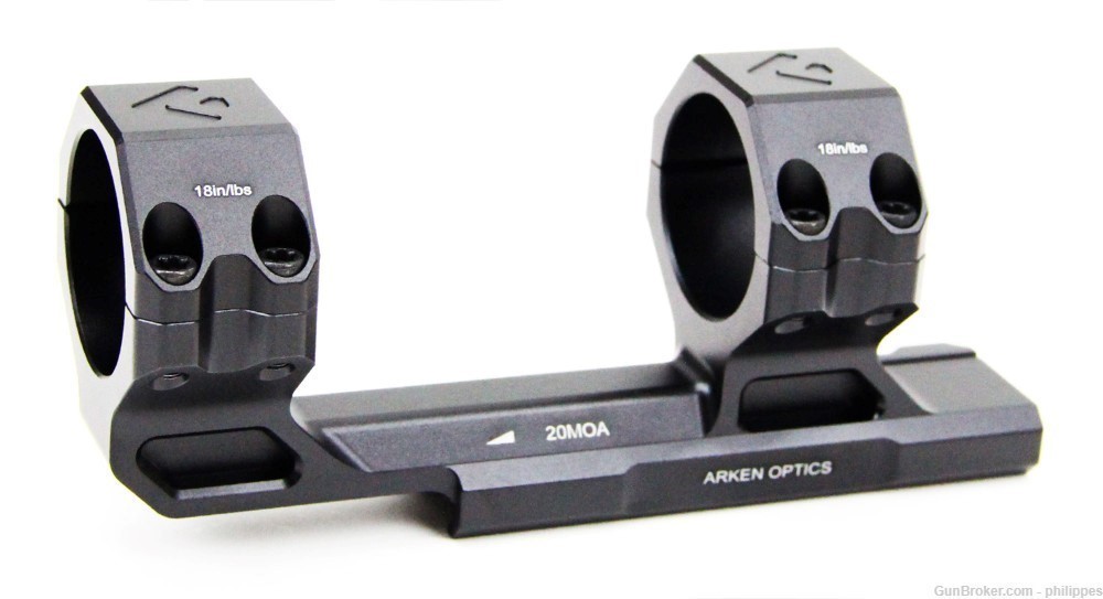 Arken Optics Rigid Precision Scope Mount - 34mm 20 MOA-img-1