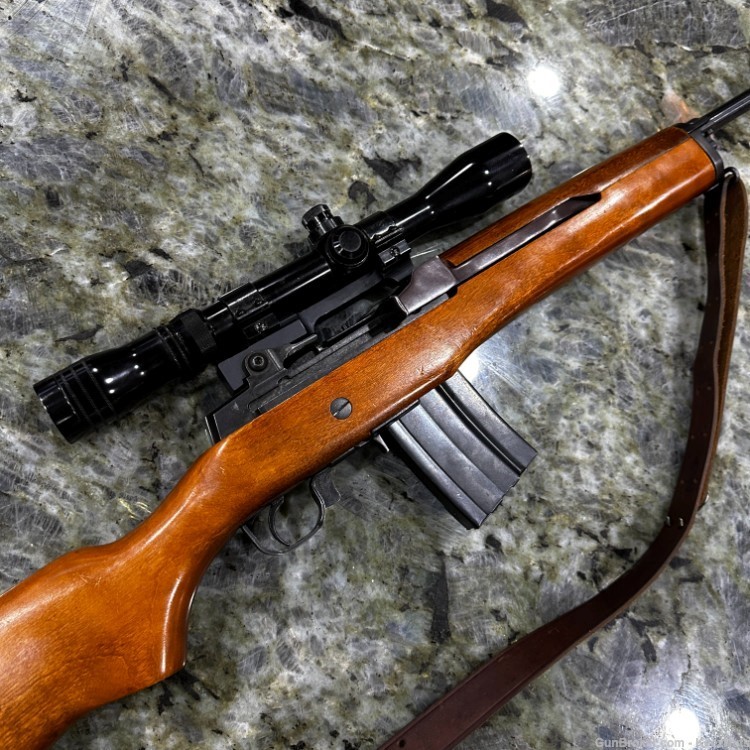NICE 1978 Ruger Mini-14 Rifle .223 w/ Redfield 3-9x Scope & Leather Sling-img-4