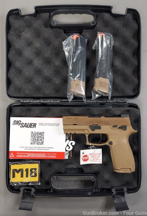 Sig Sauer P320-M18 Semi-Auto Pistol 9mm 3.9" Barrel 21 Rd FREE Holster-img-6