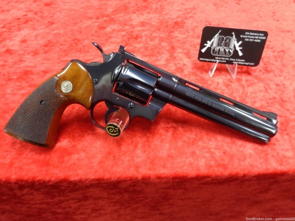 1970 COLT Python 357 Magnum Royal Blue Snake Model NICE! WE TRADE & BUY!-img-7