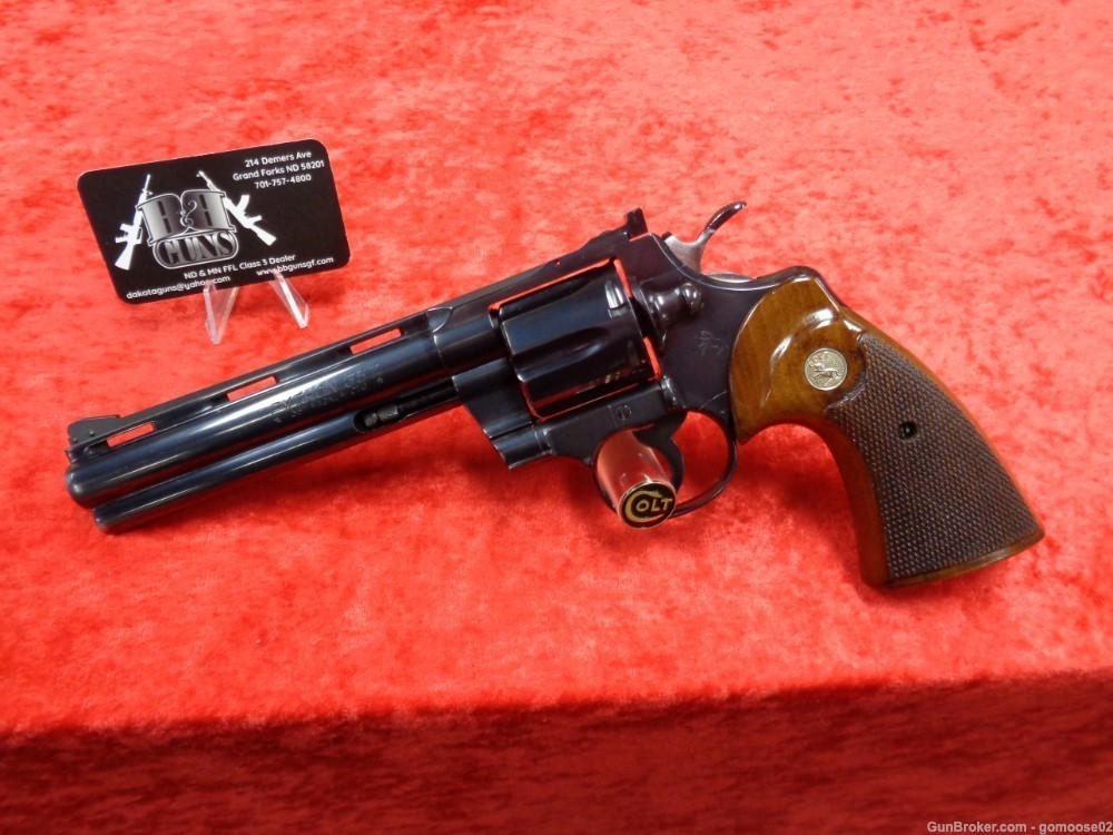1970 COLT Python 357 Magnum Royal Blue Snake Model NICE! WE TRADE & BUY!-img-0