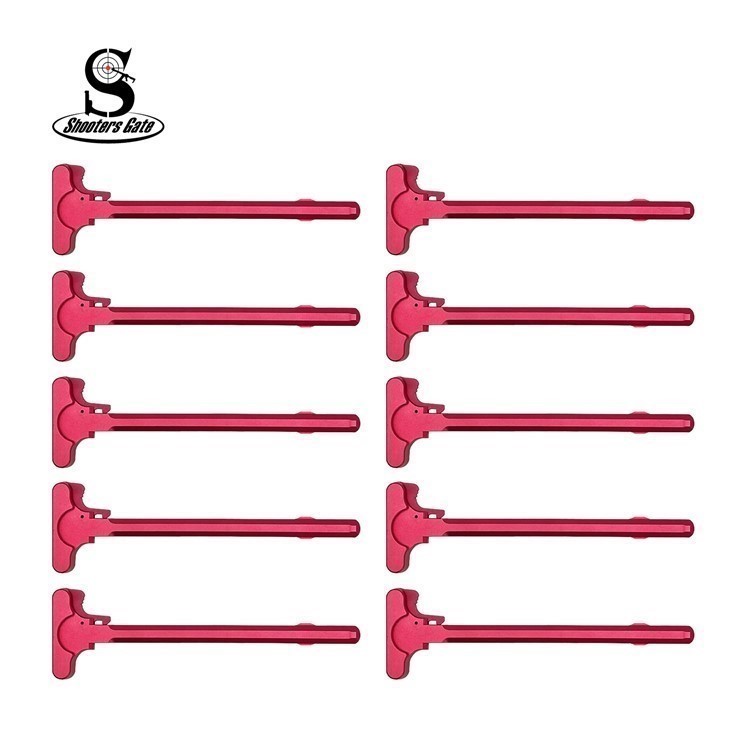 20pc. AR-15 Mil Spec Charging Handle in Red Color [ShootersGate]-img-0