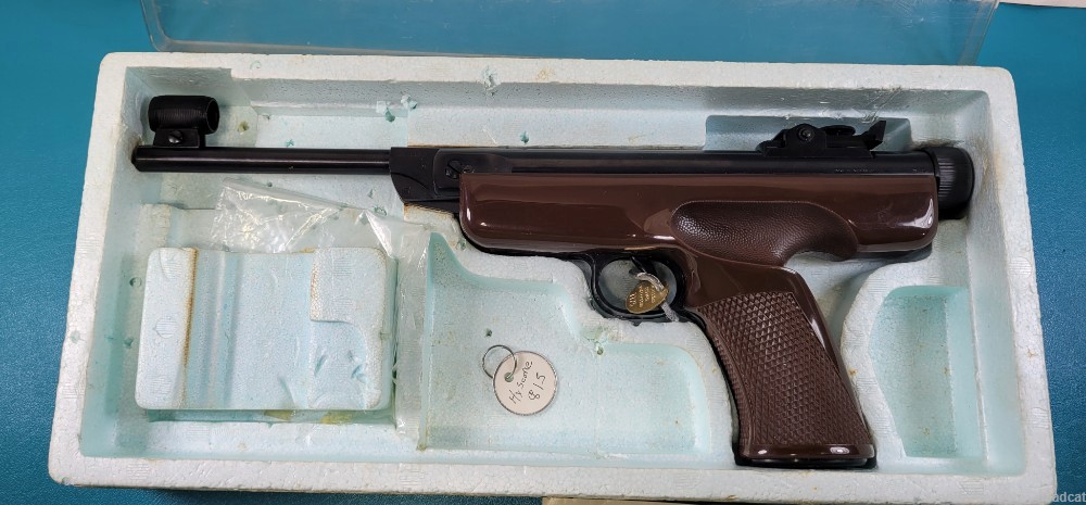 Rare Vintage Hy-Score Model 815 Air Pistol+ Box Papers & Provenance #1125-img-2
