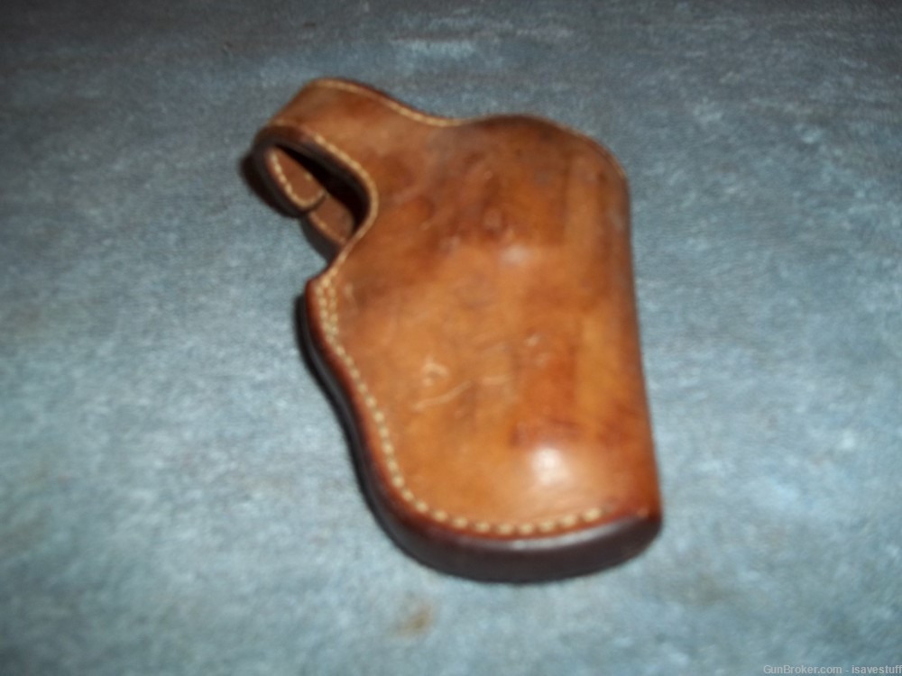 Smith Wesson 36 38 49 649 Hump   Bianchi R/H OWB Leather Holster REAR STRAP-img-6