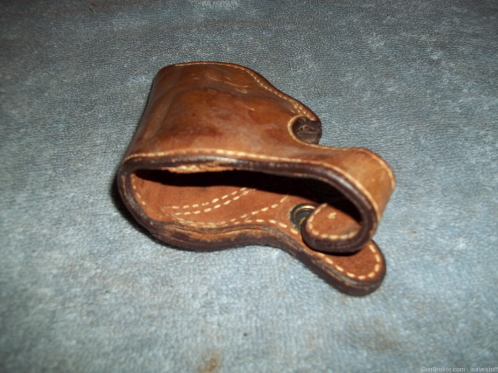 Smith Wesson 36 38 49 649 Hump   Bianchi R/H OWB Leather Holster REAR STRAP-img-3