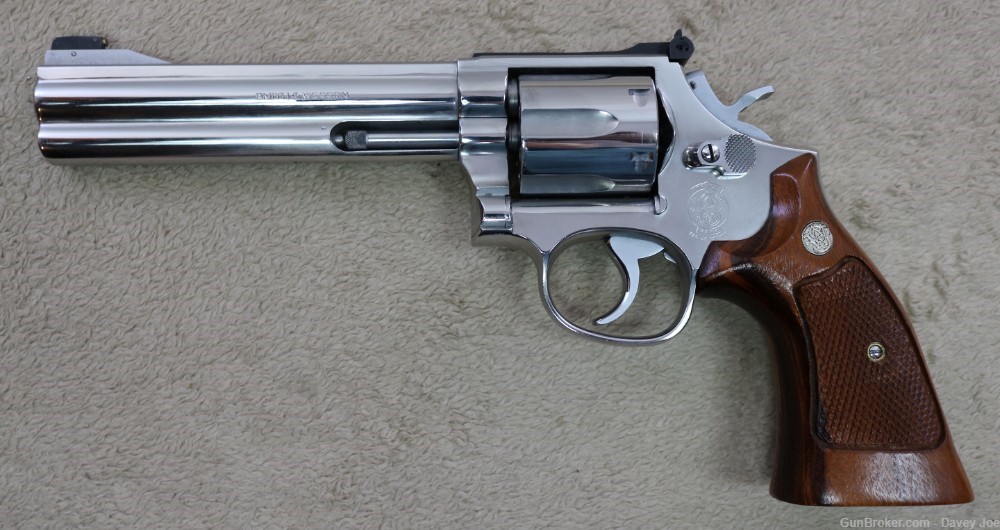 Beautiful Smith & Wesson Model 686 357 mag 6" Nelson tuned & polished-img-1