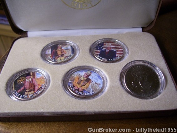 John Wayne 5 Coin JFK Set-img-4