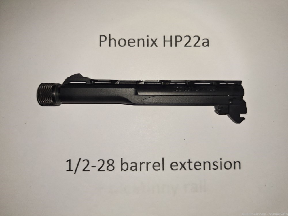 Phoenix arms hp22a 1/2-28 threaded barrel - 5inch black-img-0