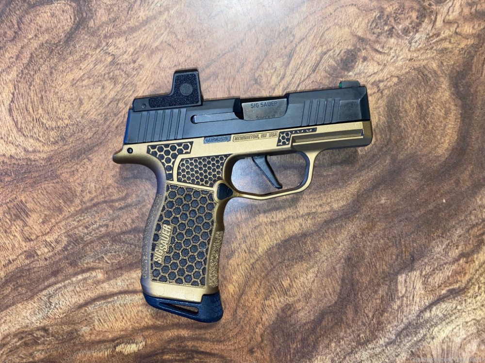 SIG P365X Romeo Zero Bronze Cerakote 2-12Rd Mags W/ EXT Pinky & Mag Release-img-6