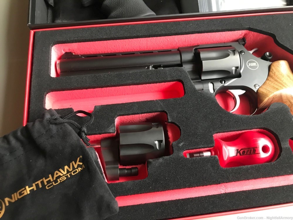Nighthawk Custom Korth Mongoose Magnum 6" .357 MAG Revolver w 9mm cylinder-img-3