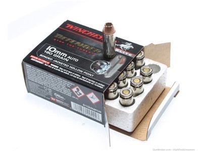 WINCHESTER DEFENDER 10MM AUTO 180GR BONDED JACKETED  HOLLOW POINT!