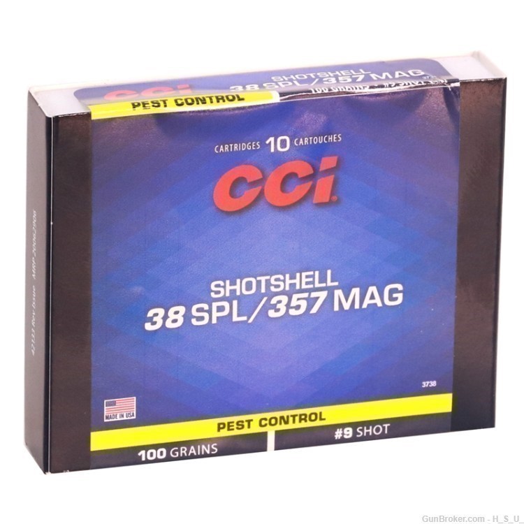 20 Rounds CCI SHOTSHELL 357 MAGNUM 38 SPECIAL AMMO 100 GRAIN .38 .357 mag-img-0
