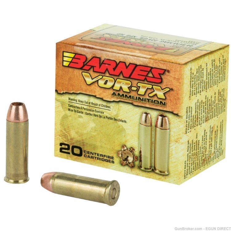 Barnes VOR-TX XPB 44 Magnum Ammunition 225gr - 20 Rounds-img-0