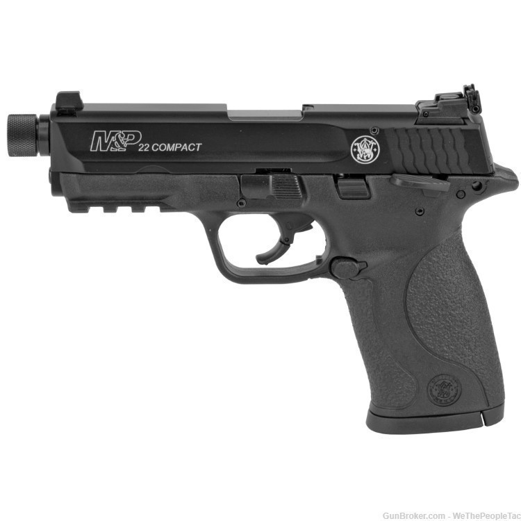 Smith & Wesson M&P22 Compact Striker 22LR Pistol Threaded 3.7" Barrel NEW-img-2