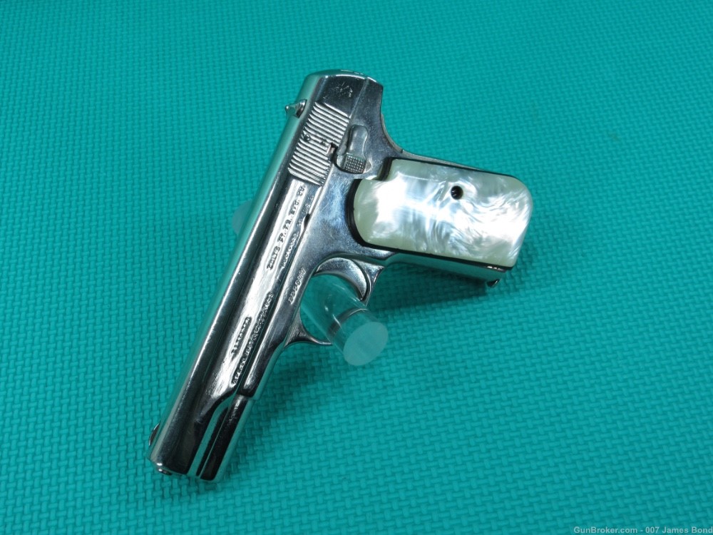 Colt Model 1903 Pocket Hammerless 32 ACP Nickel Finish w/ Pearl Grips Nice-img-2