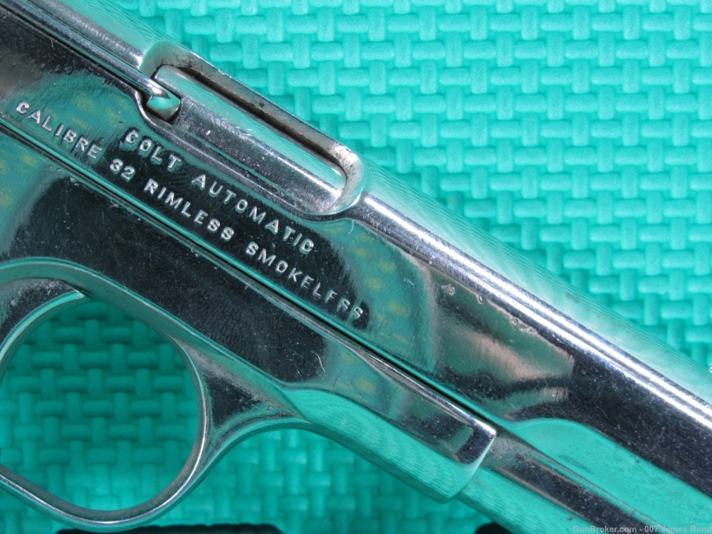 Colt Model 1903 Pocket Hammerless 32 ACP Nickel Finish w/ Pearl Grips Nice-img-15