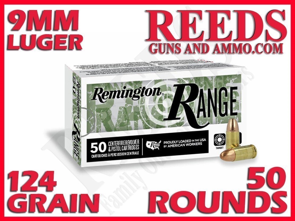 Remington Range FMJ 9mm Luger 124 Grain R27780-img-0