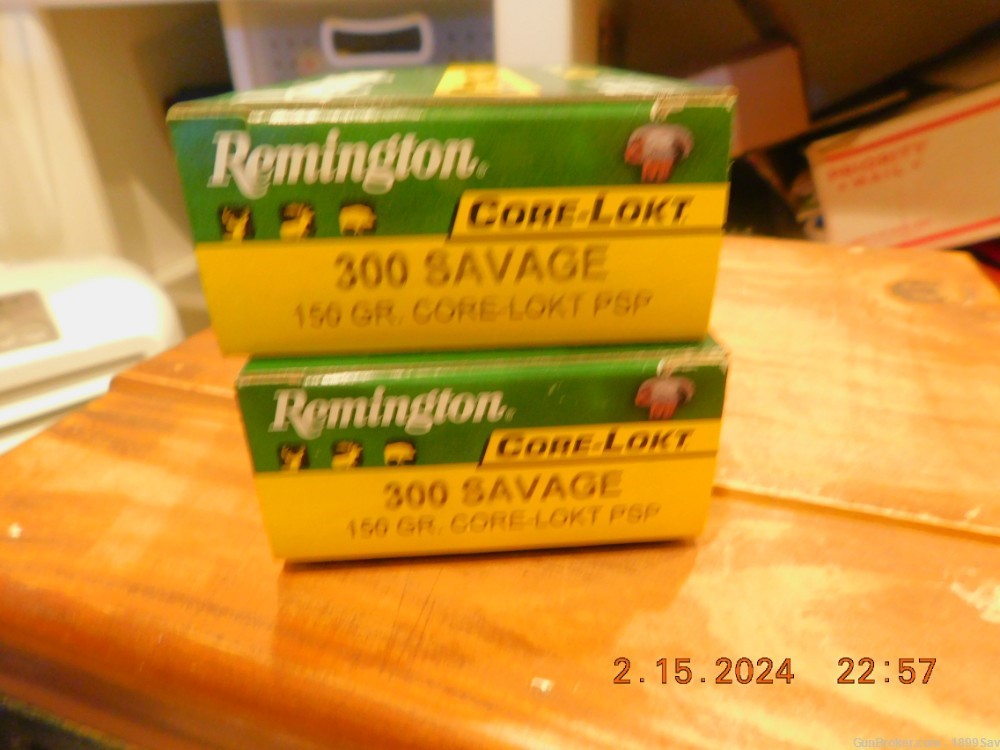 REMINGTON IN .300 SAVAGE 150 GRAIN, FULL 40 ROUNDS. 2 BOXES-img-1