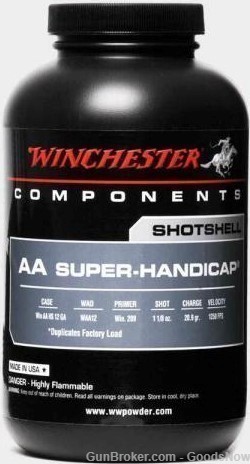 Winchester AA Super-Handicap Smokeless Powder Super 1 lbs  Handicap Super-img-0