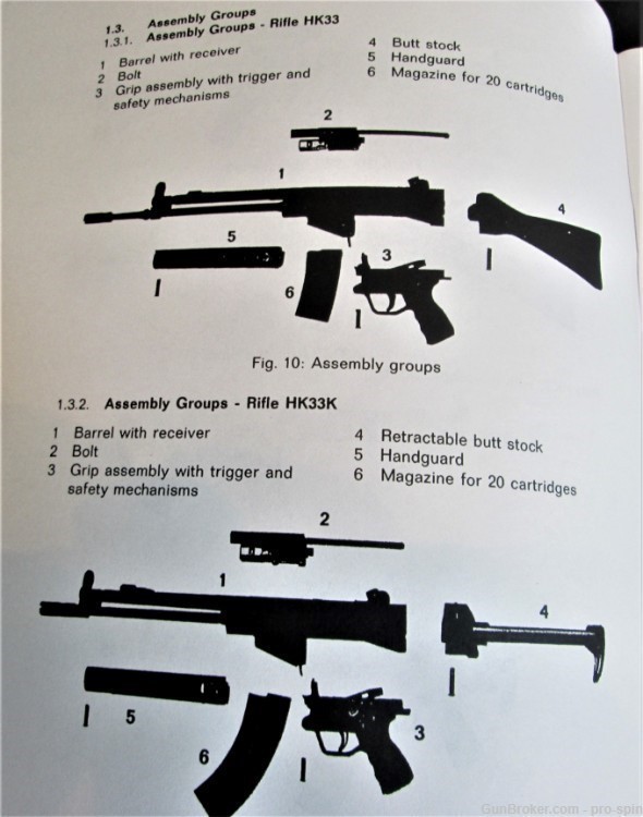 Automatic Rifle HK 33 Caliber 5.56 mm x 45 NATO Manual by Heckler & Koch-img-1