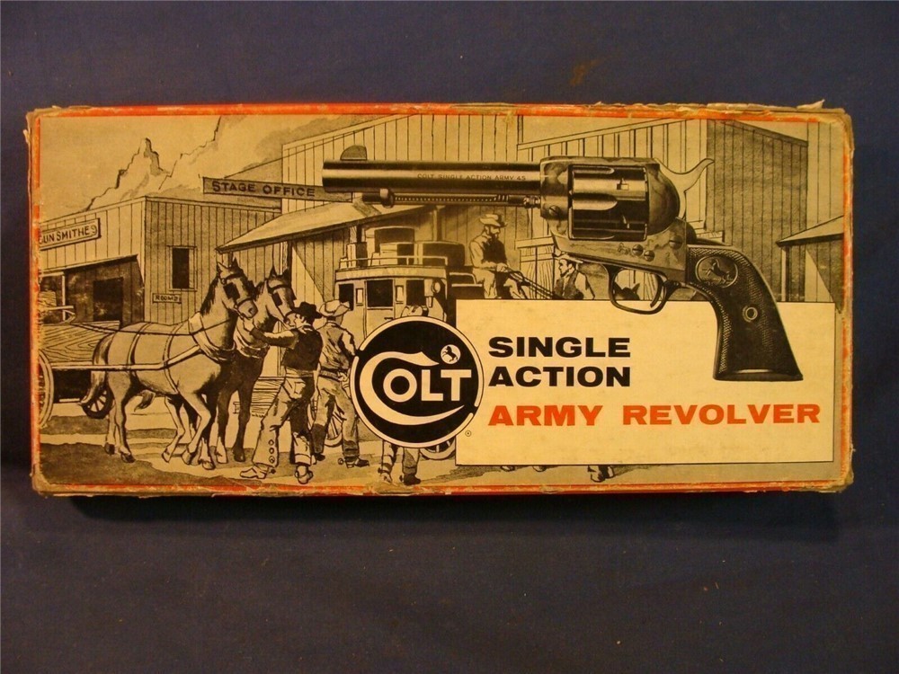 Colt Single Action Army 1960's Original Box-img-3