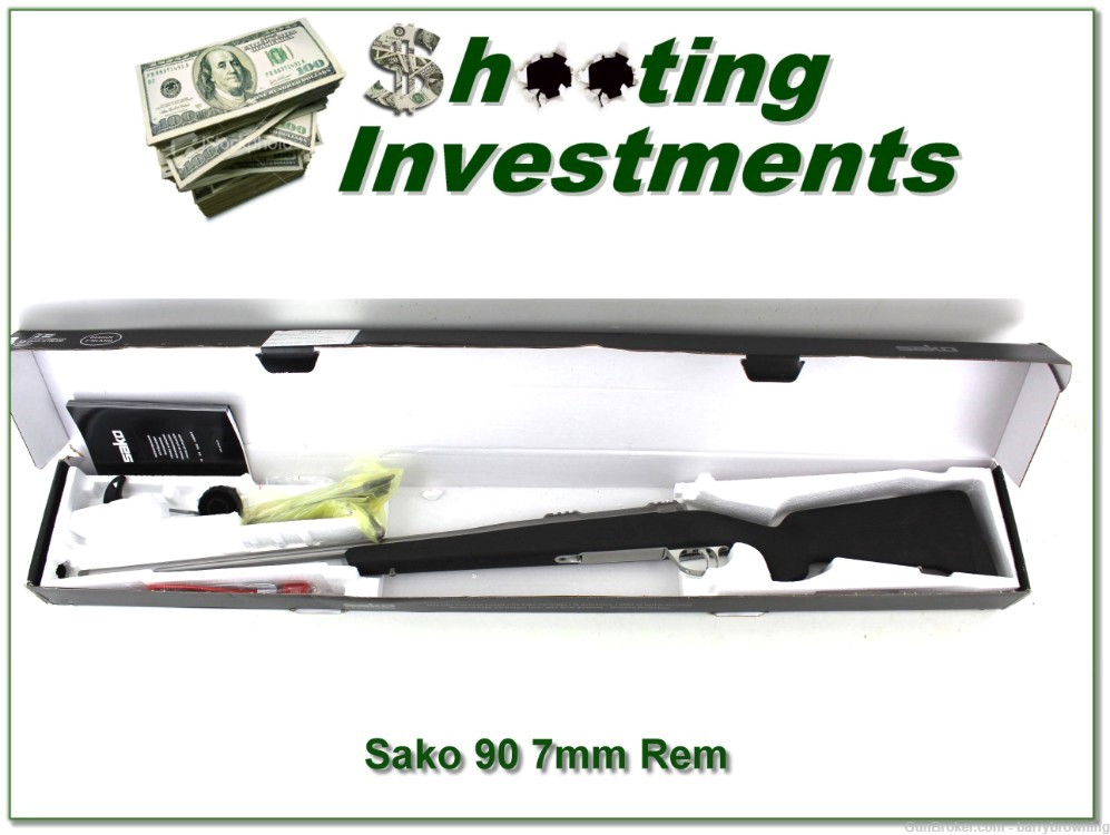 Sako M 90 Peak 7mm Rem Mag Carbon Fiber Stainless unfired in box!-img-0