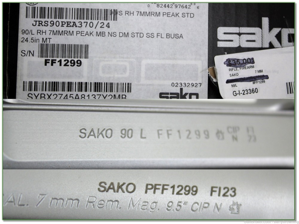 Sako M 90 Peak 7mm Rem Mag Carbon Fiber Stainless unfired in box!-img-3